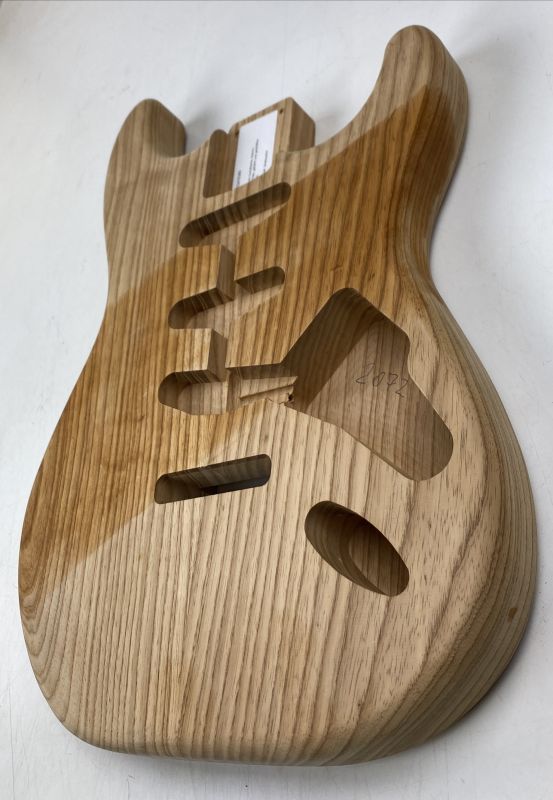 Body American Ash, 2-pcs. roasted, Strat, Unique Piece #089